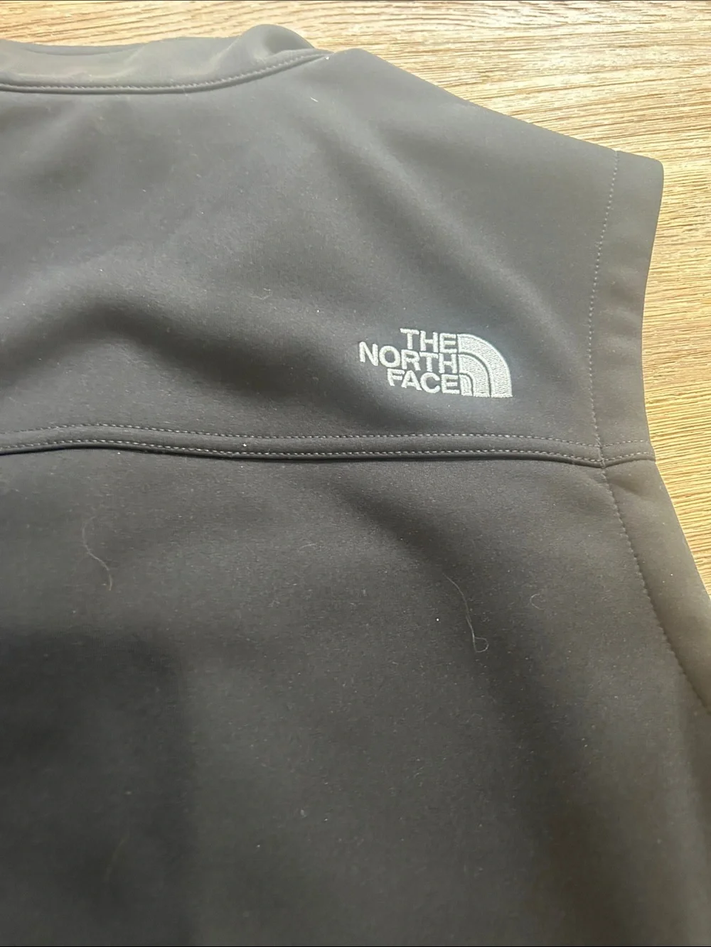 The North Face Black Men's Softshell Vest with Patch size large